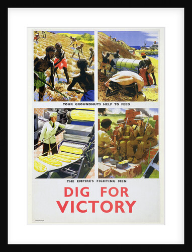 Dig for Victory, propaganda poster for Britain's African colonies, c1940 by Unknown