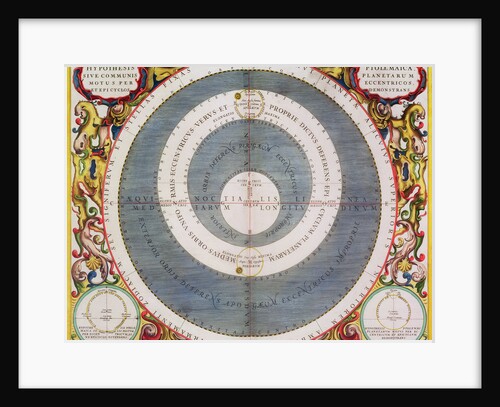 Ptolemic System, 1660-1661 by Andreas Cellarius