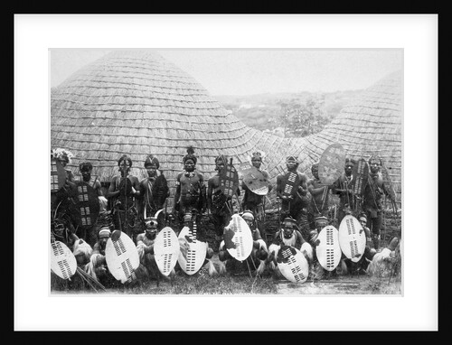 Zulu warriors, Southern Africa, c1875 by Unknown
