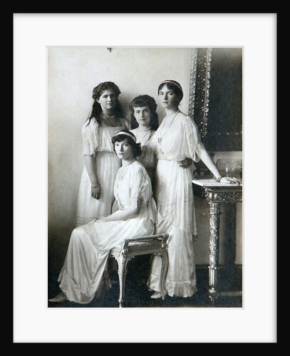 The four daughters of Tsar Nicholas II of Russia, 1910s by K von Hahn