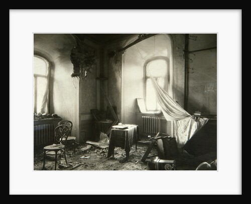 The Chudov Monastery in the Moscow Kremlin after shelling in November 1917 by Pyotr Petrovich Pavlov