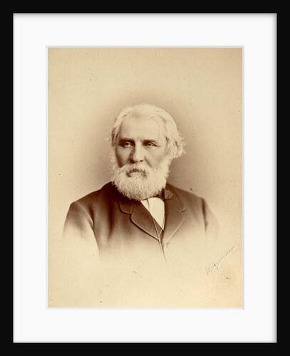 Ivan Turgenev, Russian author, late 19th century by Charles Bergamasco