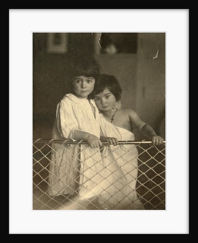 Portrait of two children, late 19th or early 20th century. by Leonid Andreyev