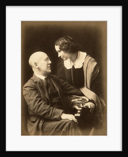 Fyodor Sologub, Russian poet, with his wife Anastasia, early 20th century. by Mikhail Leshchinsky