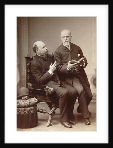 Russian artist Pavel Shukovsky and historian Alexander Onegin, Weimar, Germany, late 19th century. by Anonymous