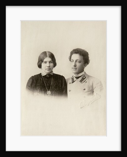 Alexander Blok, Russian poet, with his wife Lyuba, c1900s by Dmitri Spiridonovich Zdobnov