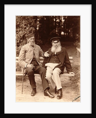 Yakov Polonsky and Afanasy Fet, Russian poets, c1890. by Sergei Dmitrievich Botkin