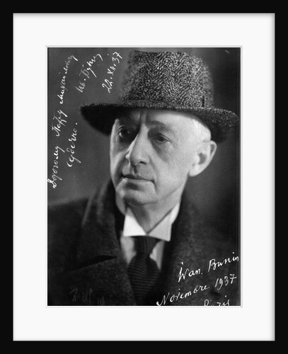 Ivan A Bunin, Russian author, c1937 by Anonymous