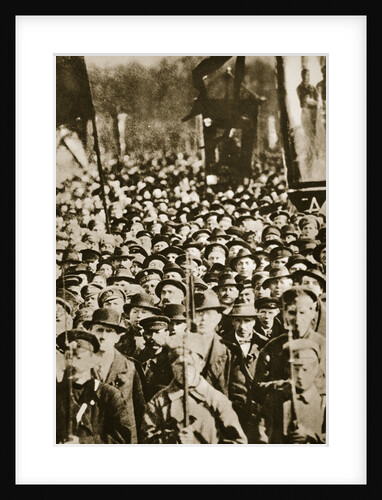 Russian revolutionaries in Petrograd (St Petersburg), Russia, 1917 by Unknown