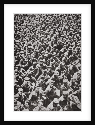 Thousands of German prisoners captured by the Allied advance, World War I, 1918 by Unknown