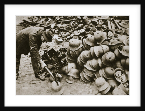 German war materiel destroyed under the terms of the Armistice by Unknown