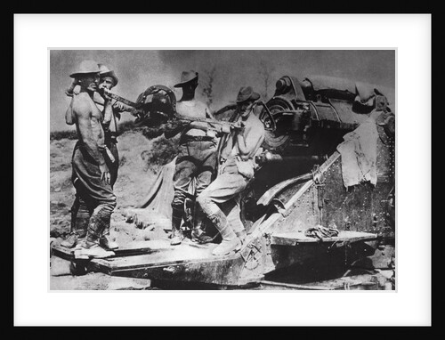 Australian howitzer on the Somme front, World War I, c1914-c1918 by Unknown