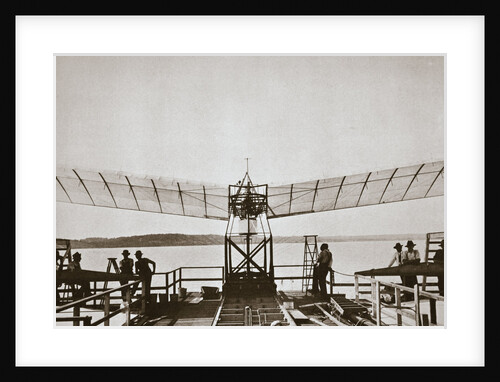 Professor Samuel P Langley's aeroplane, 1903 by Unknown
