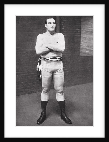 James J Jeffries, American boxer, 1910 by Unknown