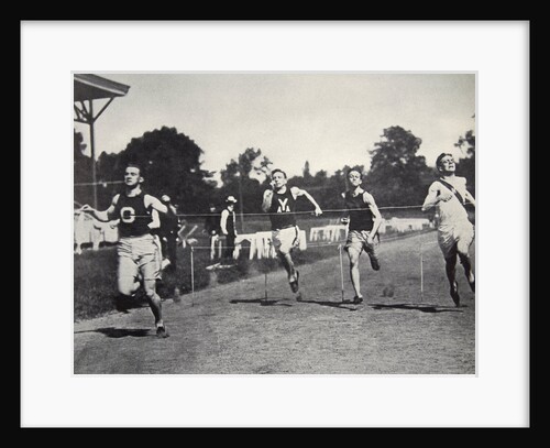 Arthur Duffey, American athlete, running a race, 1902 by Edwin Levick