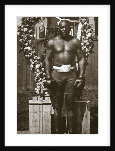 Jack Johnson, American boxer, 1910 by Unknown