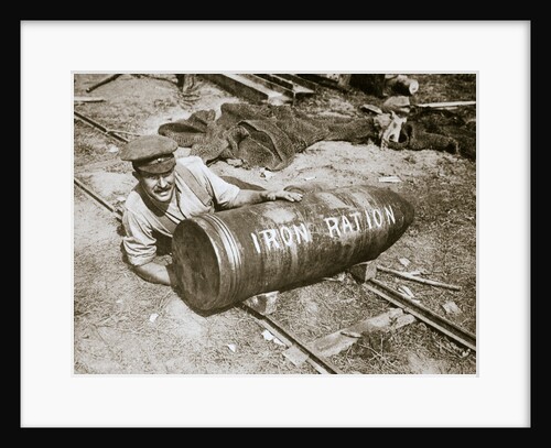 A huge shell, weighing 1400lb, Somme campaign, France, World War I, 1916 by Unknown