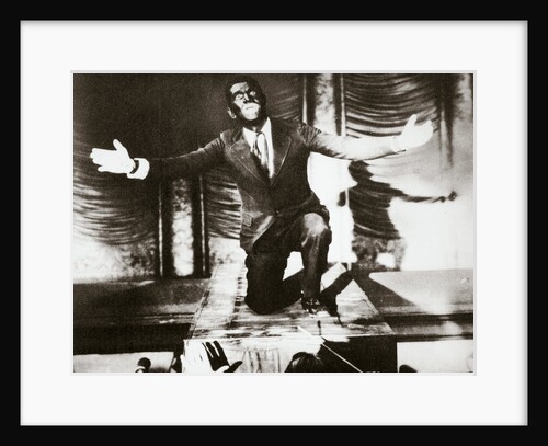 Al Jolson, American singer, in the final scene from the film The Jazz Singer, 1927 by Unknown