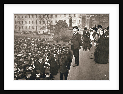 Keir Hardie addressing the first women's suffrage demonstration, London, 19 May 1906 by Unknown