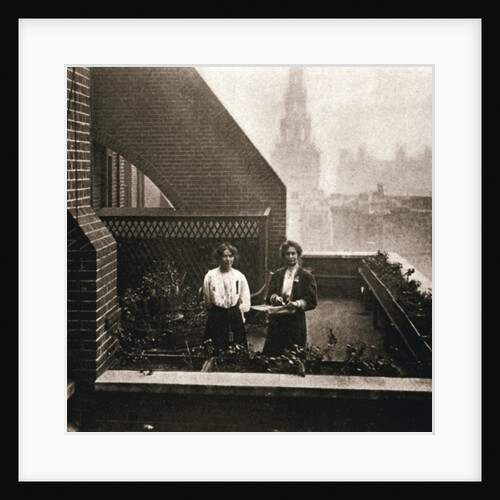 Emmeline and Christabel Pankhurst, British suffragettes, London, 12 October 1908 by Unknown