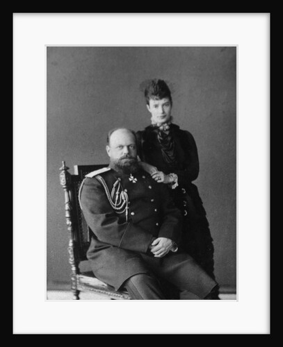 Tsar Alexander III and Tsarina Maria Fyodorovna of Russia, 1880s by Unknown