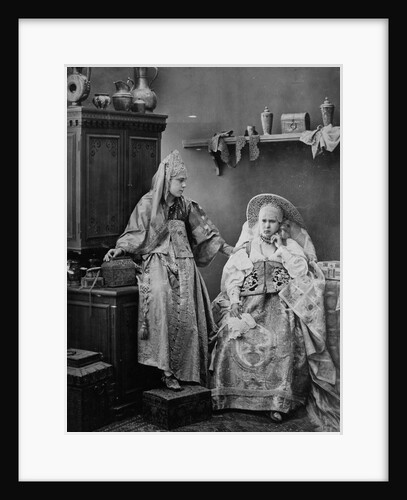 Girls in Russian dress, c1870s-c1880s. by Andrei Osipovich Karelin