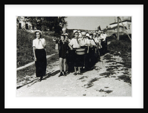 A Pioneers unit at All-Union Young Pioneer Camp Artek, Gurzuf, Crimea, USSR, 1930s(?) by Unknown