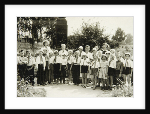 A Young Pioneers unit in Yalta, Crimea, USSR, 1950s by Unknown