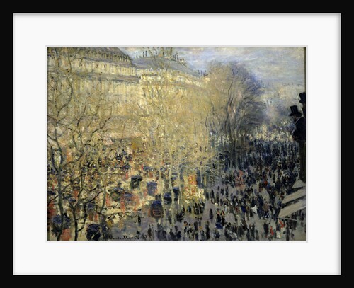 Le Boulevard des Capucines, 1873. by Claude Monet