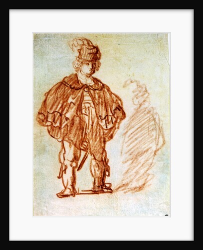 Standing Actor, 1630s. by Rembrandt Harmensz van Rijn