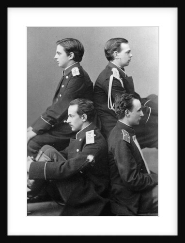 Grand Dukes Alexander Alexandrovich and Vladimir Alexandrovich of Russia, c1870-c1875(?) by Sergei Levitsky
