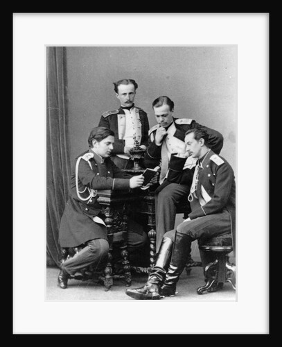 Grand Dukes Alexander Alexandrovich and Vladimir Alexandrovich of Russia, c1870-c1875(?) by Sergei Levitsky