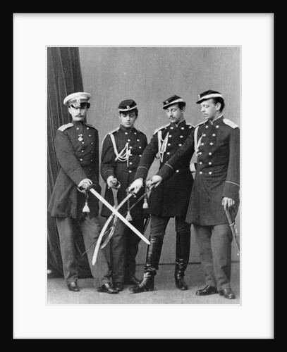 Grand Dukes Alexander Alexandrovich and Vladimir Alexandrovich of Russia, c1870-c1875(?) by Sergei Levitsky