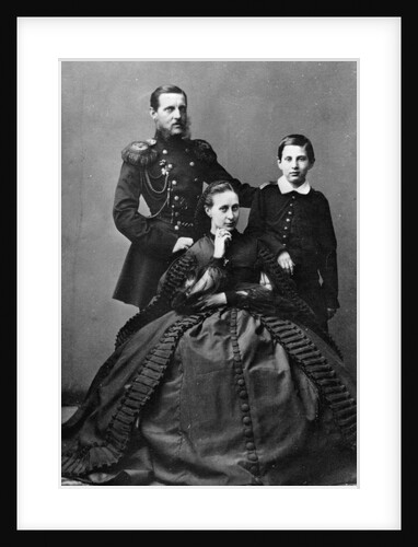 Grand Duke Konstantin Nikolayevich of Russia with his wife and one of their sons, 1860 by Unknown