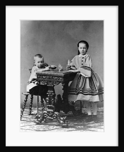 Grand Duke Sergei Alexandrovich and Grand Duchess Maria Alexandrovna of Russia, 1860 by Unknown