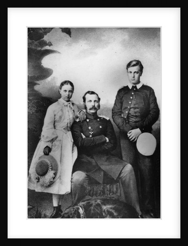 Tsar Alexander II of Russia with his daughter Maria and son Alexei, 1863 by Ivan Fyodorovich Alexandrovsky
