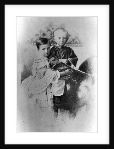Grand Duchess Maria Alexandrovna and Grand Duke Sergei Alexandrovich of Russia, c1860-c1862 by Unknown