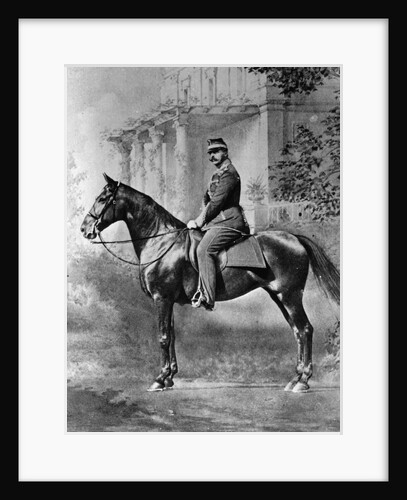 Equestrian portrait of Tsar Alexander II of Russia, c1861-c1865 by Unknown