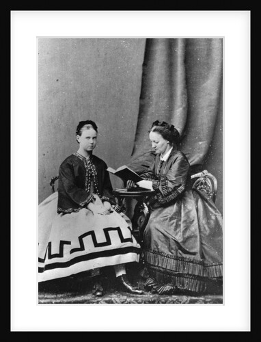 Grand Duchess Maria Alexandrovna of Russia with Anna Tyutcheva, 1864 by Unknown