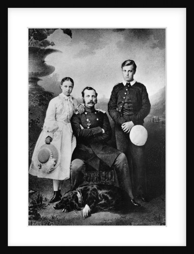 Tsar Alexander II of Russia with his daughter Maria and son Alexei, 1863 by Ivan Fyodorovich Alexandrovsky