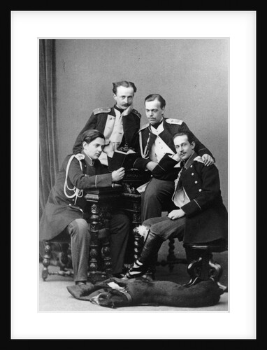 Grand Dukes Alexander Alexandrovich and Vladimir Alexandrovich of Russia, c1870-c1875(?) by Sergei Levitsky