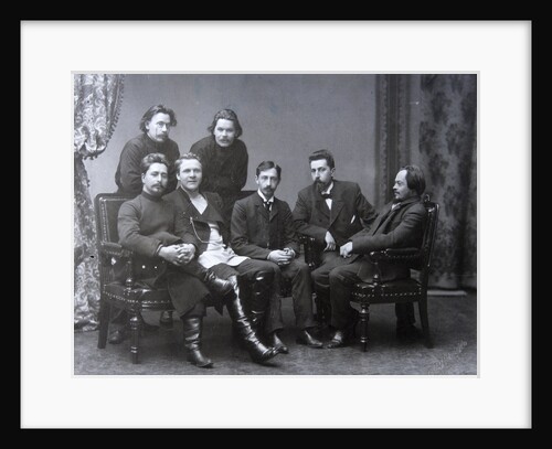 Russian author Maxim Gorky in the Sreda (Wednesday) literature group, 1902 by Unknown