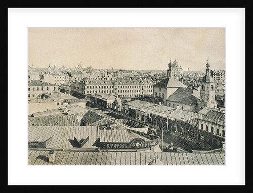 View of the Arbat in Moscow, Russia, late 19th or early 20th century by Unknown