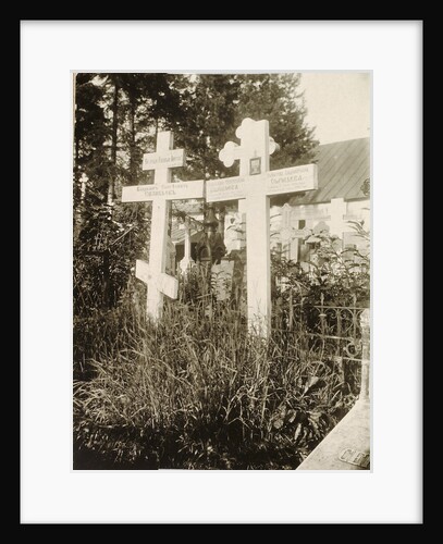 Graves in the cemetery of the Novodevichy (New Maidens) Convent, Moscow, Russia, 1929 by Unknown