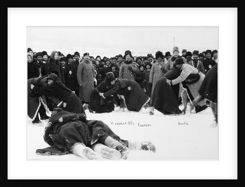 Bashkirs kuresh wrestling, Russia, 1913 by Unknown