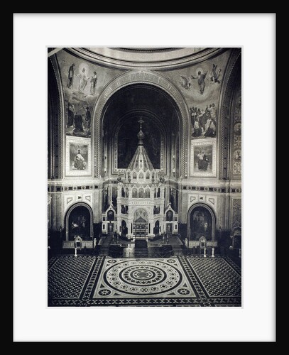 Interior view of the Cathedral of Christ the Saviour, Moscow, Russia, 1883 by Unknown