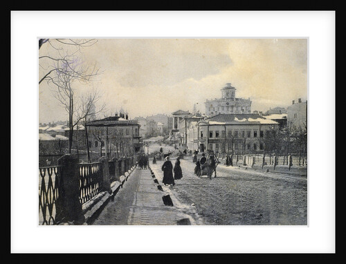 View of Znamenka Street in winter, Moscow, Russia, early 20th century by Unknown