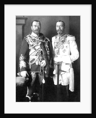 Tsar Nicholas II of Russia and George V of the United Kingdom, 1913 by Anonymous