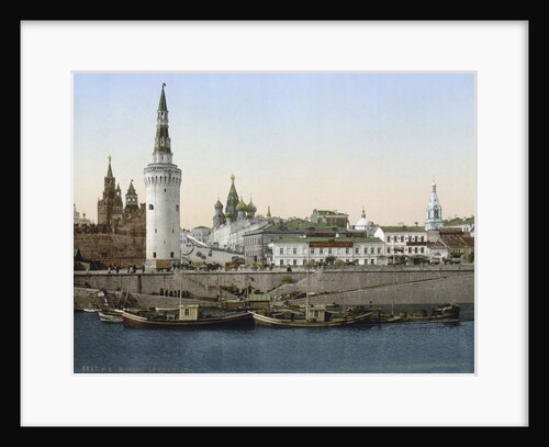 View of the St Basils Slope, seen from the Moskva River, Moscow, Russia, c1890-c1905 by Anonymous