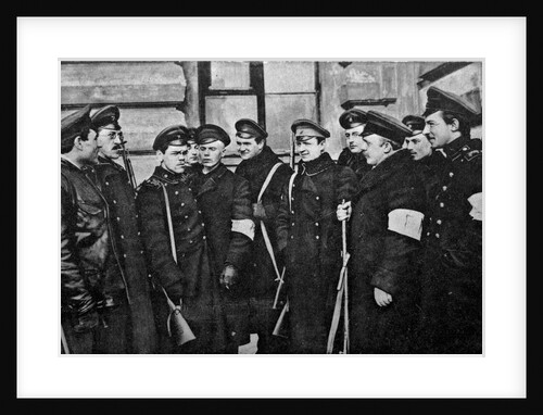 Revolutionary students after the February Revolution, Russia, 1917. by Anonymous